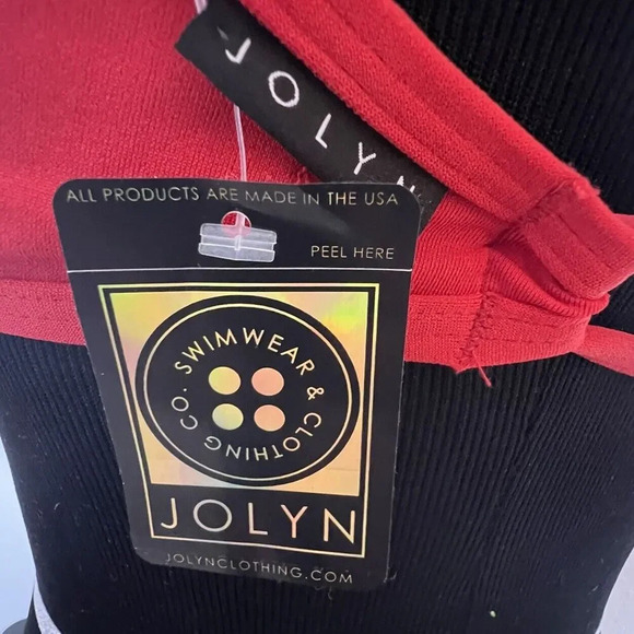 Jolyn Bikini Top Triangle XS Red New with‎ tags - Picture 3 of 5